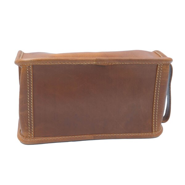 U-State Leather Travel Bag Tolieteries Tan